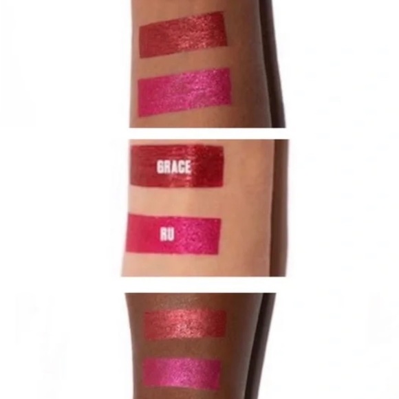 uoma beauty badass extra AF lipgloss lipstick Grace extra rare vivid sparkle NWT - Picture 9 of 10